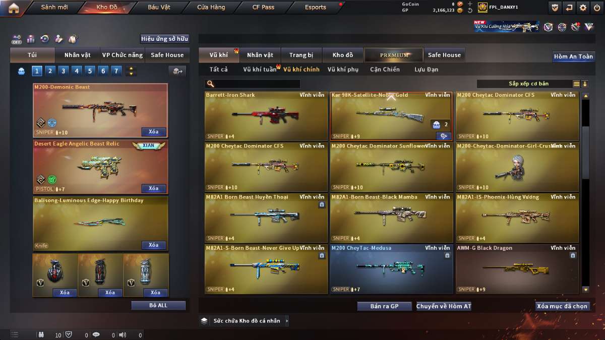 shop acc cf uy tin gia re